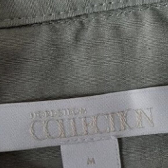 NORDSTROM COLLECTION / Full-Zip Vest Sage Green Utility Style Sz M - Picture 10 of 11